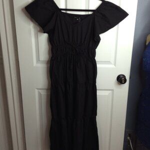 NWT Meadow Rhodes Boho P/M Tiered Peasant Maxi dress; Chic, Hippie, Bohemian